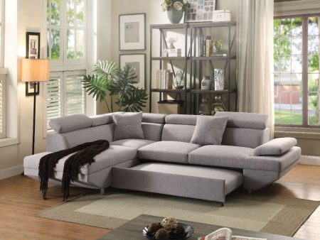 Jemima - Sectional Sofa - Gray Fabric Online Hot Sale