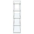 Elmer - 5-Shelf Bookshelf - Clear And Chrome For Sale