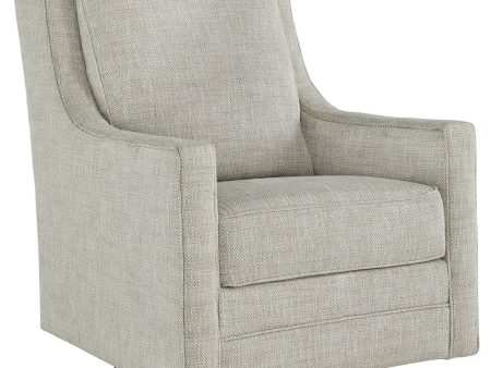 Kambria - Fog - Swivel Glider Accent Chair Online now