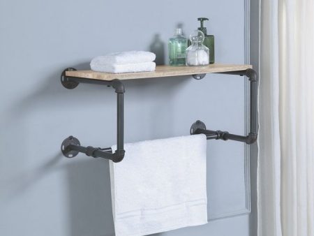 Brantley - Wall Shelf - Oak & Sandy Gray Finish Cheap