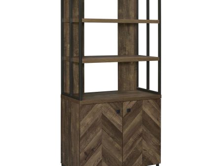 Millbrook - 2 Door Storage Bookshelf - Rustic Oak Discount