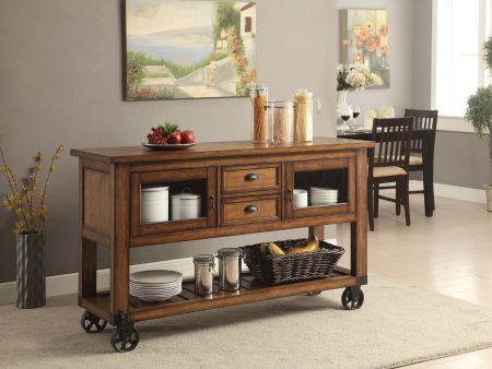 Kadri - Kitchen Cart - Distressed Chestnut For Cheap