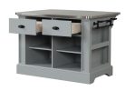 Urrur - Kitchen Island - Gray Finish Online Sale