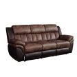 Jaylen - Sofa - Toffee & Espresso Polished Microfiber Online Hot Sale