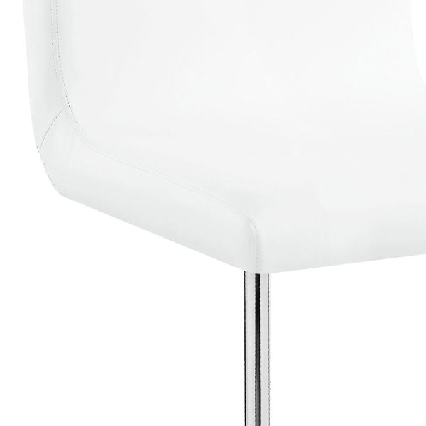 Palton - Side Chair (Set of 2) - White PU & Chrome Finish Online Hot Sale