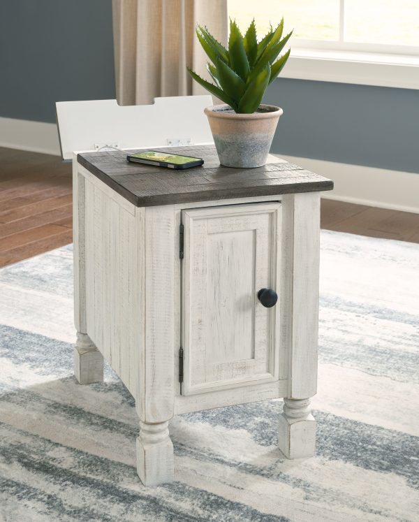 Havalance - White   Gray - Chair Side End Table Online Hot Sale