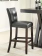 Alberton - Leatherette Upholstered Bar Chair (Set of 2) - Black For Cheap