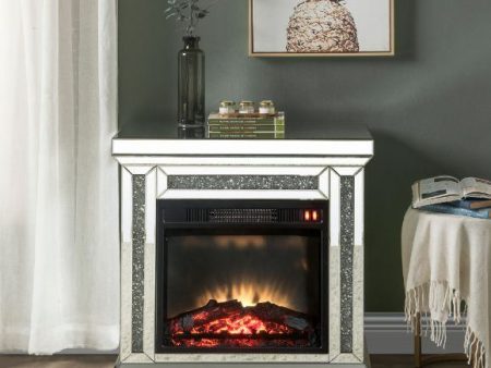 Noralie - Fireplace - Mirrored & Faux Diamonds - 29  Cheap