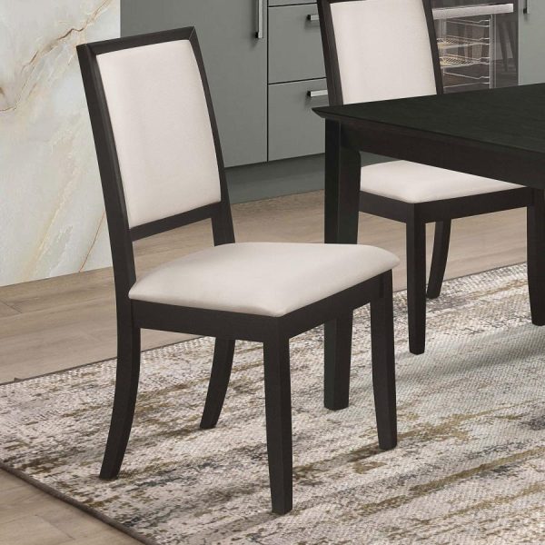 Louise - Upholstered Wood Dining Side Chairs (Set of 2) - Black on Sale