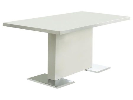 Anges - Rectangular Dining Table - White High Gloss Online Sale