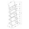 Colella - 5-Shelf Ladder Bookshelf - Cappuccino Fashion