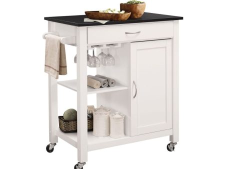 Ottawa - Kitchen Cart - Black & White Discount