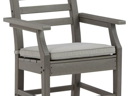 Visola - Gray - Arm Chair With Cushion (Set of 2) Supply