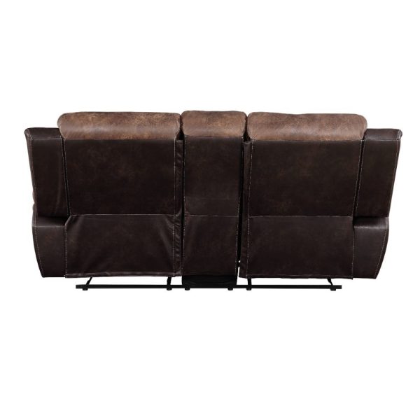 Jaylen - Loveseat - Toffee & Espresso Polished Microfiber For Discount