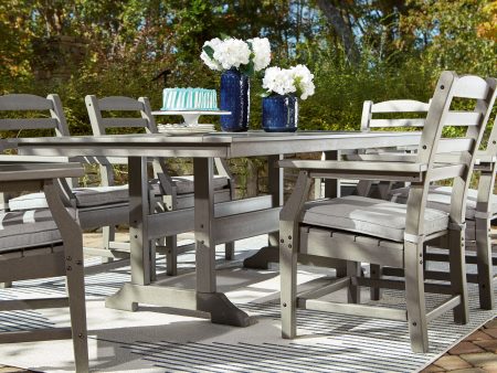 Visola - Gray - 7 Pc. - Dining Set with 6 Chairs on Sale