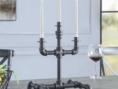 Brantley - Accent Candleholder - Sandy Gray Finish For Discount