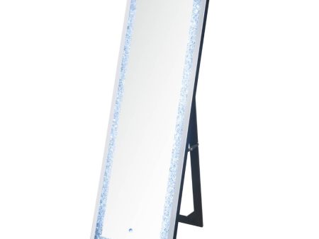 Noralie - Floor Mirror - Mirrored & Faux Diamonds - 60  Discount