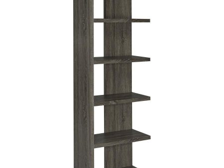 Harrison - 5-Shelf Bookshelf - Weathered Gray Online