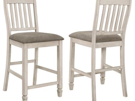 Sarasota - Wood Counter Chair (Set of 2) - Rustic Cream Hot on Sale