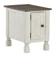 Havalance - White   Gray - Chair Side End Table Online Hot Sale