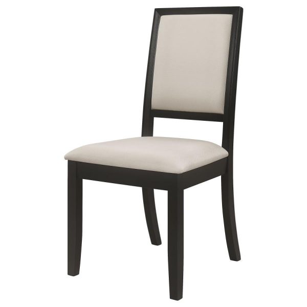 Louise - Upholstered Wood Dining Side Chairs (Set of 2) - Black on Sale