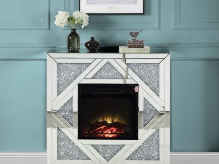 Noralie - Fireplace - Mirrored & Faux Diamonds - 38  Sale