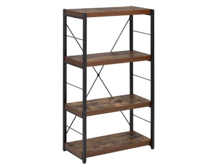 Bob - Bookshelf - Weathered Oak & Black For Sale