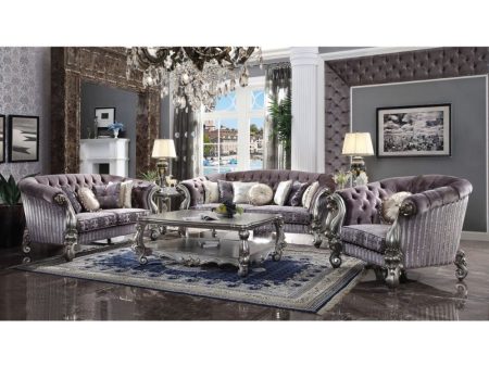 Versailles - Sofa - Velvet & Antique Platinum Online now