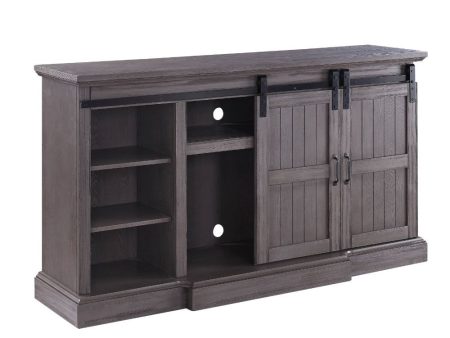 Admon - TV Stand - Gray Oak Online Hot Sale