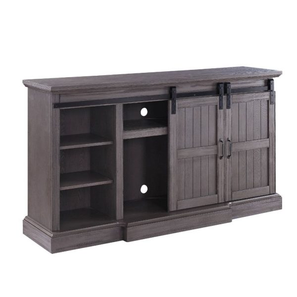 Admon - TV Stand - Gray Oak Online Hot Sale