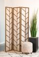 Mila - 3-Panel Room Divider Folding Shoji Screen - Walnut Discount