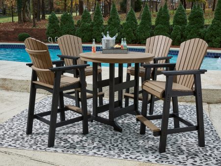 Fairen Trail - Black   Driftwood - 5 Pc. - Dining Set with 4 Chairs Hot on Sale