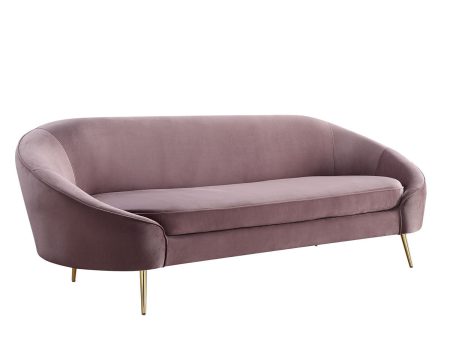 Abey - Sofa - Pink Velvet Online Hot Sale