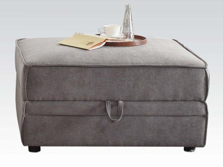 Bois - Ottoman - Gray Velvet Online Hot Sale