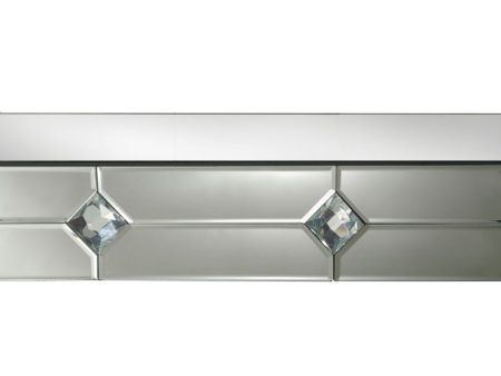 Hessa - Accent Table - Mirrored & Faux Rhinestone For Sale