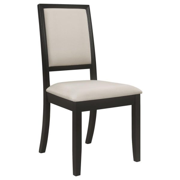 Louise - Upholstered Wood Dining Side Chairs (Set of 2) - Black on Sale