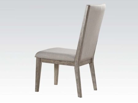 Rocky - Side Chair (Set of 2) - Fabric & Gray Oak Online Sale