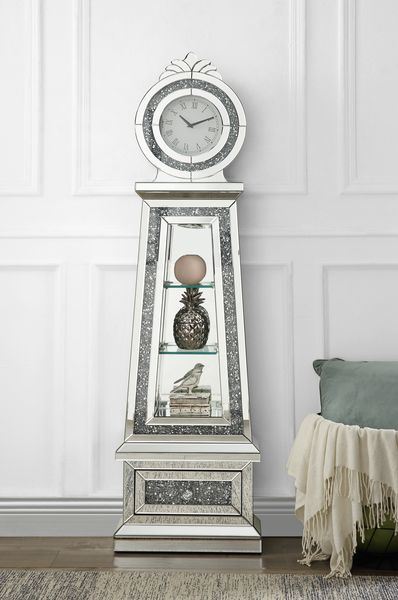 Noralie - Grandfather Clock - Mirrored - 63  For Cheap