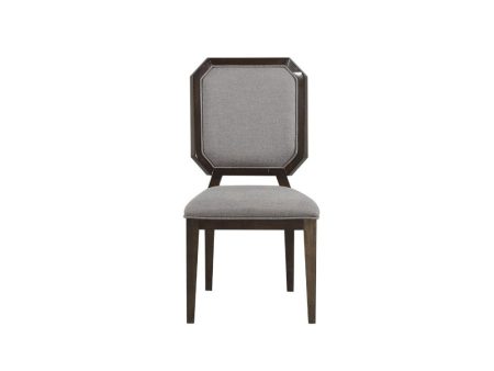 Selma - Side Chair (Set of 2) - Gray Fabric & Tobacco Online Sale