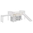 Millie - Twin Workstation Loft Bed - White Sale