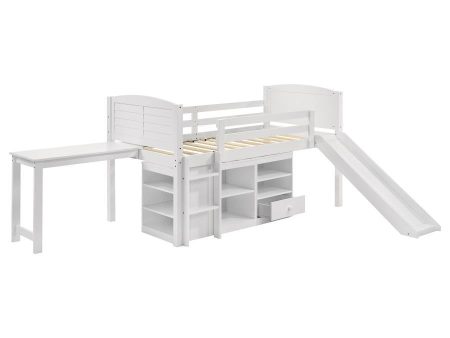 Millie - Twin Workstation Loft Bed - White Sale