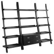 Colella - 3 Piece Storage Ladder Bookshelf Set - Cappuccino Online Sale