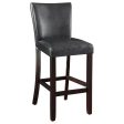 Alberton - Leatherette Upholstered Bar Chair (Set of 2) - Black For Cheap