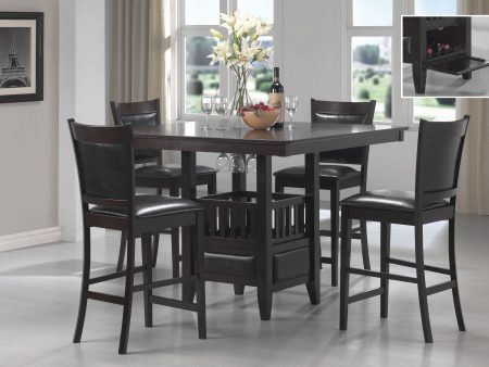 Jaden - 5-Piece Square Counter Height Dining Set - Espresso Cheap