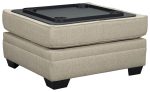 Luxora - Bisque - Ottoman With Storage For Discount