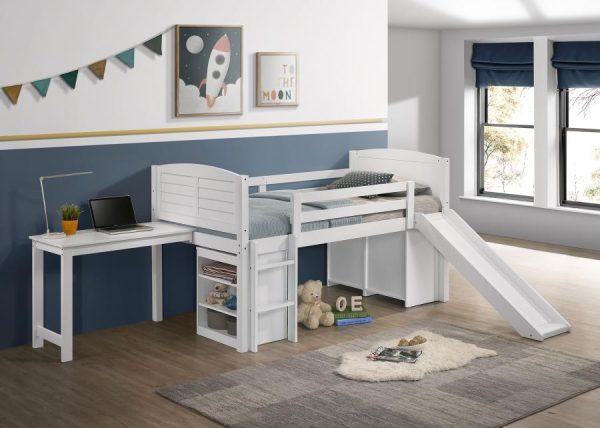 Millie - Twin Workstation Loft Bed - White Sale