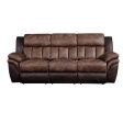 Jaylen - Sofa - Toffee & Espresso Polished Microfiber Online Hot Sale