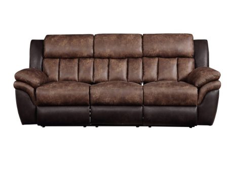 Jaylen - Sofa - Toffee & Espresso Polished Microfiber Online Hot Sale