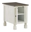 Havalance - White   Gray - Chair Side End Table Online Hot Sale