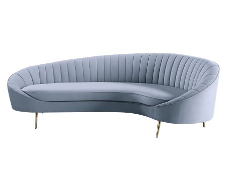 Ballard - Sofa - Light Gray Velvet Discount